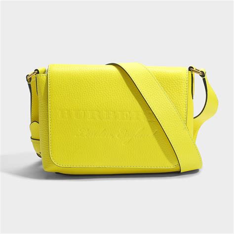 burberry fabaric yellow bag|Burberry store online.